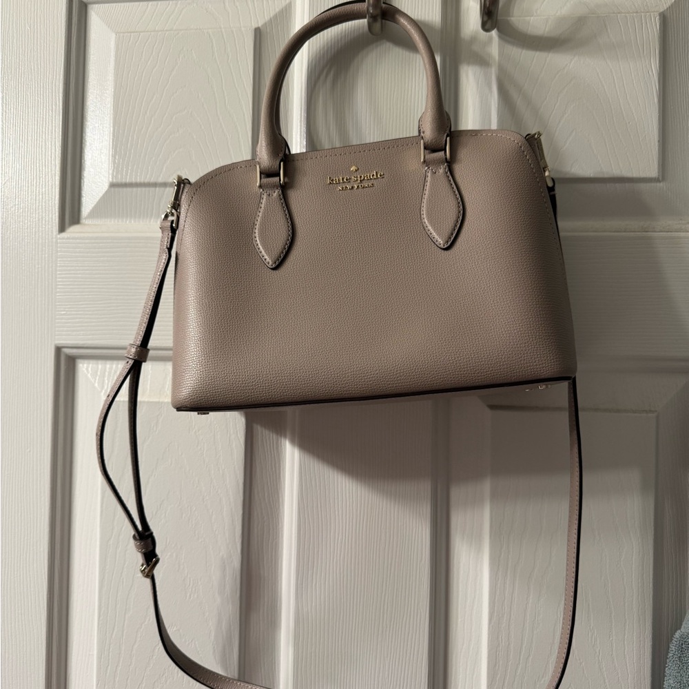 Kate Spade Gray Leather Handbag